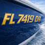 Domed Boat Registration Numbers – Raised Marine-Grade Decals | Sport Gold Custom