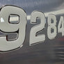 Sport Series White Center Chrome Outline | Boat License Number Decals – 3 Inch Raised 3D Boat Registration Numbers for Boats & Jet Skis | Marine-Grade Waterproof Custom Boat Numbers