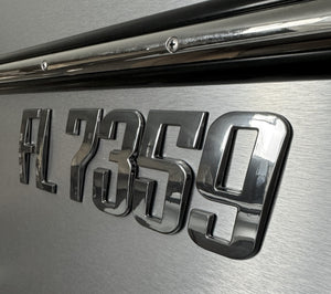 Boat Registration Numbers Emblem Custom