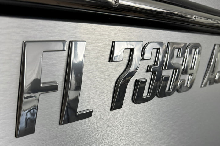 Boat Registration Numbers Emblem Custom Sleek