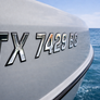 Wake Series Chrome Center Black Outline | Boat Identification Numbers – 3D Raised Waterproof Letters