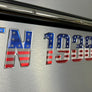 Sleek Series USA Style Color | Boat Letter Number Registration – 3 Inch Raised 3D Domed Numbers for Boats & PWCs