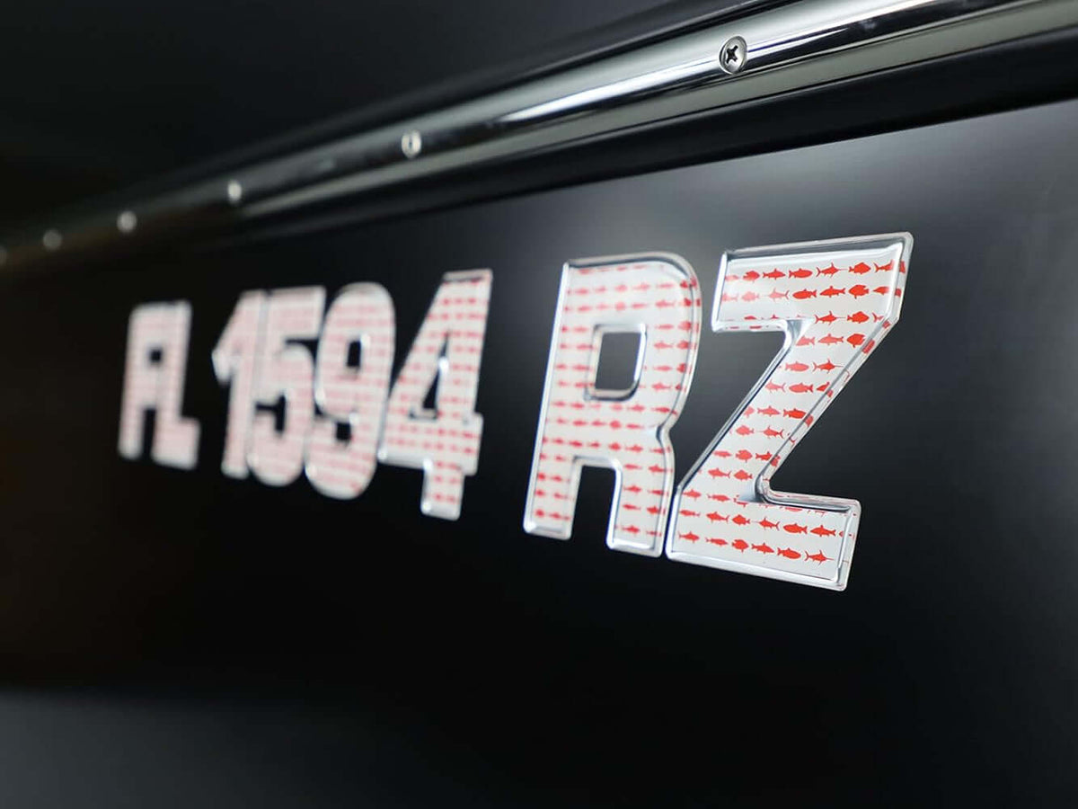 Custom Fishing Boat Registration Numbers & Letters | Raised 3D Marine ...