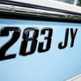 Boat Registration Number Stickers /  Sleek Series Boat & Jet Ski Registration Numbers Domed Number Domed Lettering