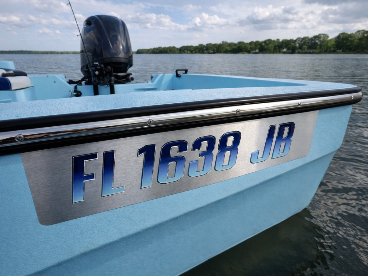 Domed Boat Registration Lettering – Raised & Marine-Grade – 3D ...
