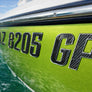 Carbon Fiber Textured Domed Lettering Boat Registration Raised Domed Numbers Custom