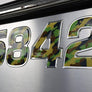 Camouflage Style Raised Domed Boat Lettering Custom