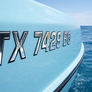 Wake Series Chrome Center Black Outline | Boat Identification Numbers – 3D Raised Waterproof Letters