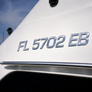 Premium Boat Registration Numbers 3” – Raised 3D Domed Marine Decals Custom