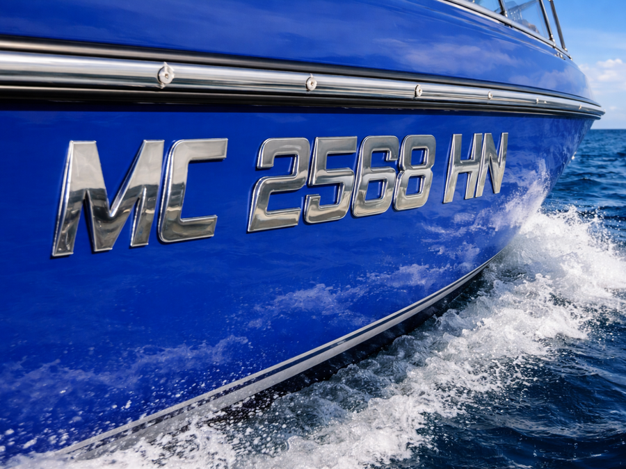 Not sure where to place your numbers? Read our boat registration ...