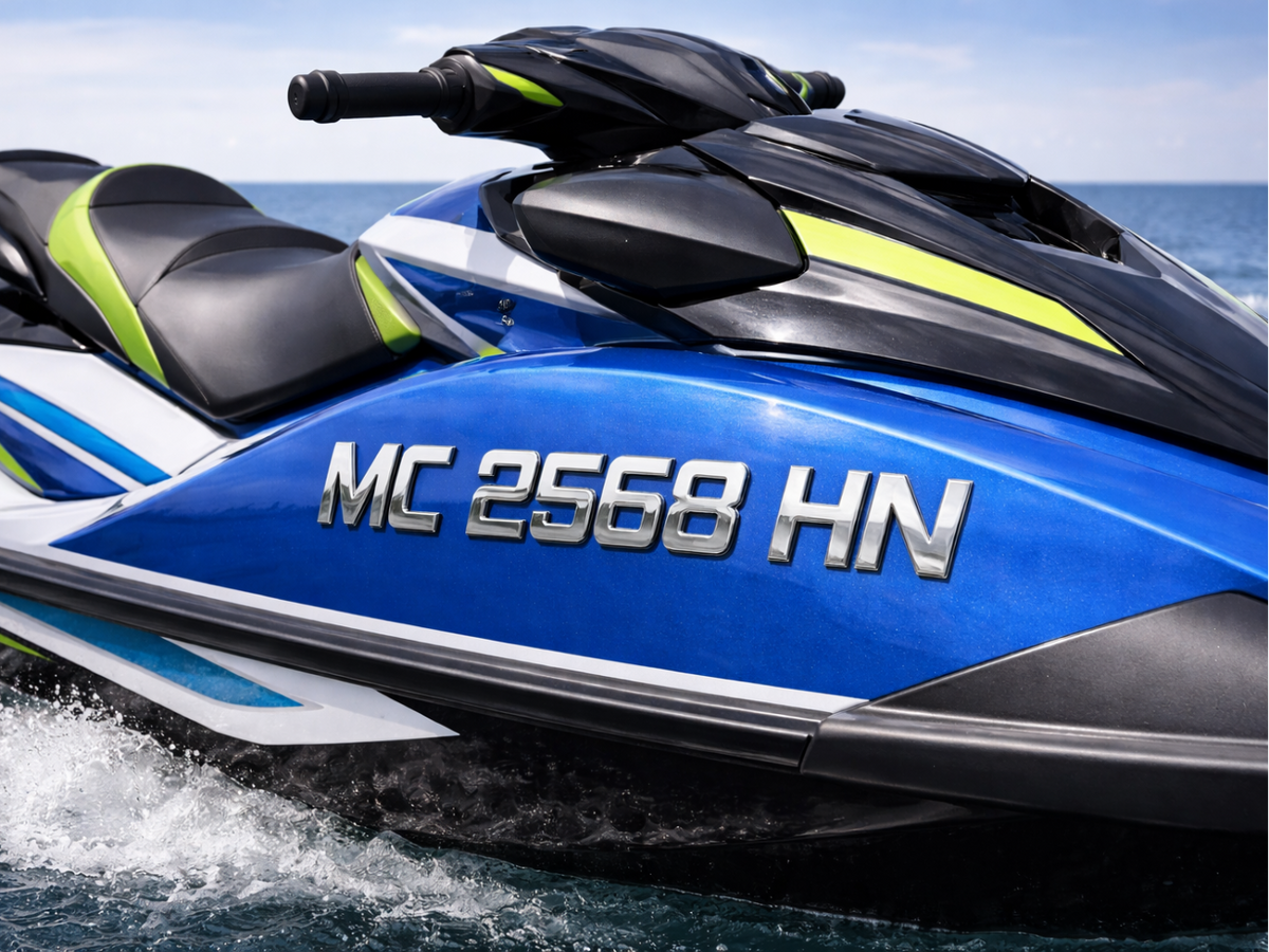 Not sure where to place your numbers? Read our boat registration ...