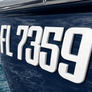 Boat & Jet Ski Registration Numbers – Raised Marine-Grade Emblem | White Emblem Sleek Custom