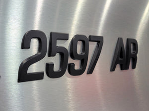 Modern Matt Black Emblem For Boats & Jet Ski Registration Numbers Custom