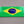 Brazil Flag Raised Clear Domed Lens Decal