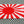 Japan Rising Sun Flag Raised Clear Domed Lens Decal 旭日旗