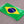 Brazil Flag Raised Clear Domed Lens Decal