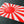 Japan Rising Sun Flag Raised Clear Domed Lens Decal  旭日旗