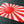 Japan Rising Sun Flag Raised Clear Domed Lens Decal 旭日旗
