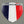 France Flag Raised Clear Domed Lens Decal 3.13"x 4.33"