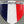 France Flag Raised Clear Domed Lens Decal 3.13"x 4.33"