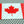 Canada Flag Raised Clear Domed Lens Decal 4"x 2.5"