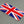 England UK Union Jack Flag Raised Clear Domed Lens Decal 4" x 2"