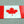 Canada Flag Raised Clear Domed Lens Decal 4"x 2.5"