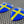Sweden Flag Raised Clear Domed Lens Decal Set 1.6" x 2.16"