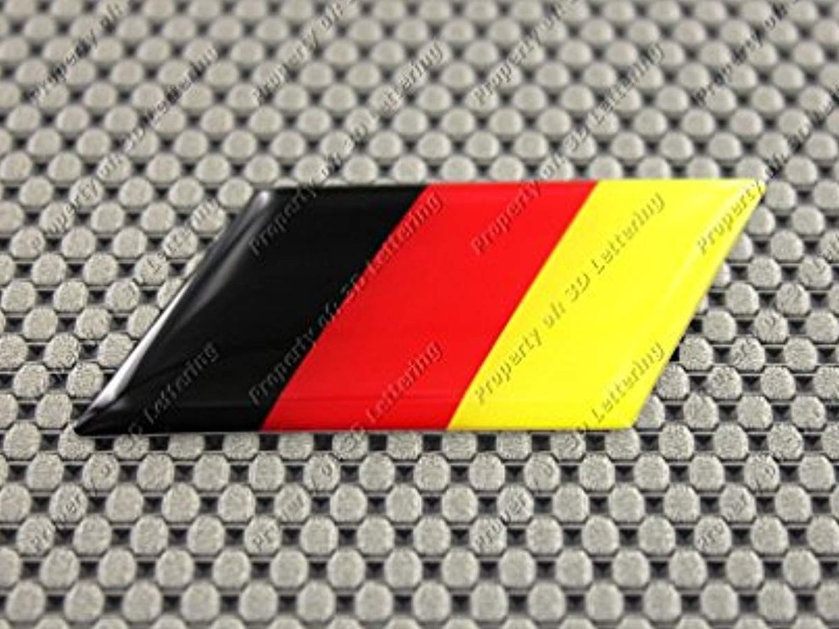 Germany German Deutschland Car & Motorcycle Raised Clear Lens Sticker ...