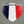 France Flag Raised Clear Domed Lens Decal 3.13"x 4.33"