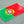Portugal Flag Raised Clear Domed Lens Decal
