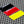 Germany Flag Raised Clear Domed Lens Decal 2.25"x 1.2"