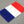 France Flag Raised Clear Domed Lens Decal 4"x 2.5"