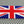 England UK Union Jack Flag Raised Clear Domed Lens Decal 4" x 2"