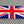 England UK Union Jack Flag Raised Clear Domed Lens Decal 4" x 2"
