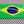 Brazil Flag Raised Clear Domed Lens Decal