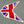 England UK Union Jack Flag Triumph Raised Clear Domed Lens Decal V Shape