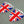 England Flag Raised Clear Domed Lens Decal Set 2.35"x 1.6"