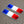 France Flag Raised Clear Domed Lens Decal Set 2.3"x 0.73"