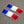 France Flag Raised Clear Domed Lens Decal Set 2.3"x 0.73"