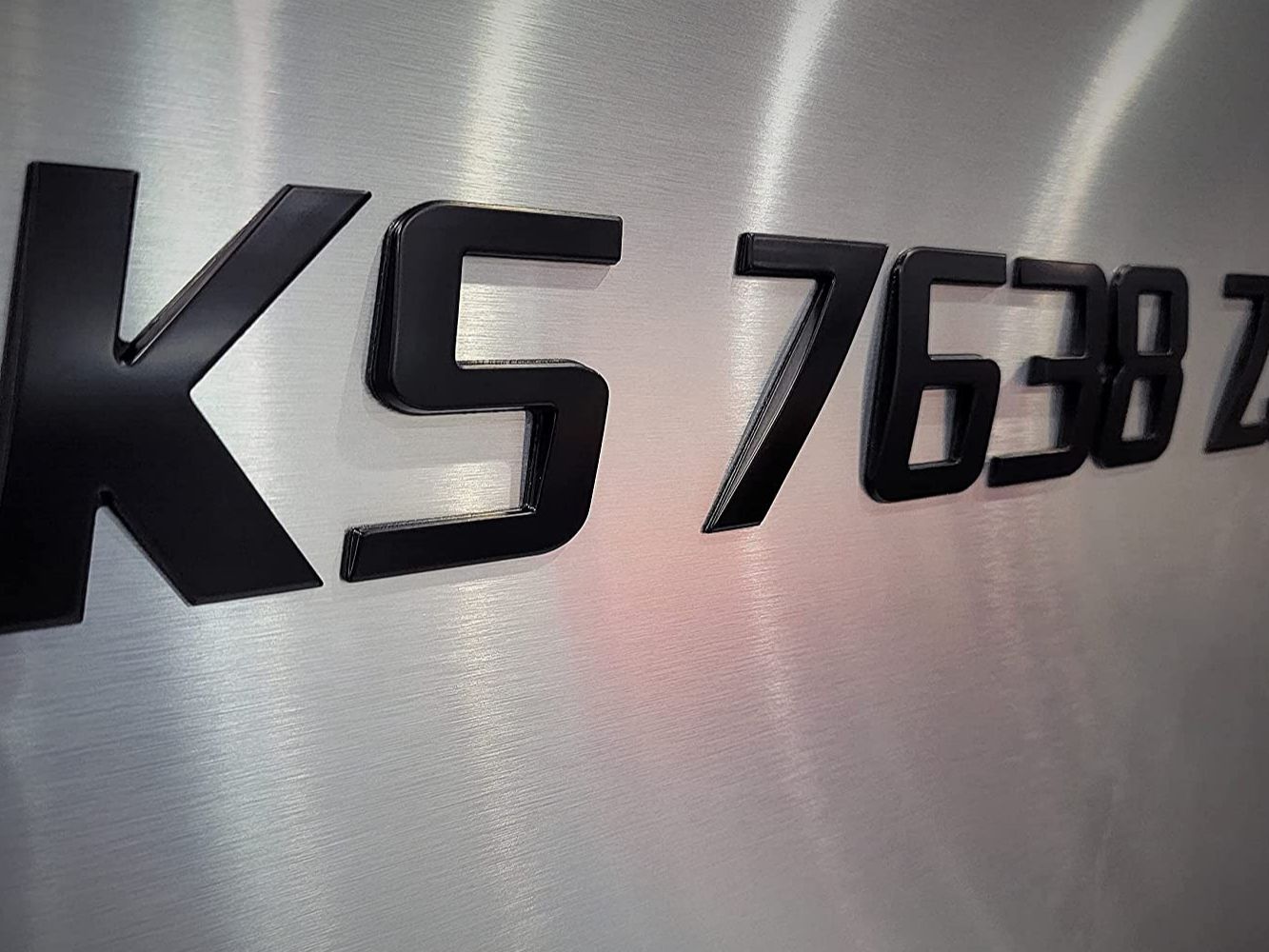 Sport Series Black Emblem for Boat Registration Numbers - Custom 3D ...
