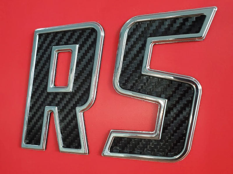 Carbon Fiber Inserted Speed Style 2020 Chrome Emblem Boat & Jet Ski Registration Lettering