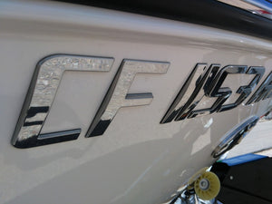 Sport Series Chrome Emblem Boat Registration Numbers 3D Raised Custom