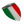 Italy Italia Flag Raised Clear Domed Lens Decal 3.2"x 4.36"