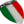 Italy Italia Flag Raised Clear Domed Lens Decal 3.2"x 4.36"