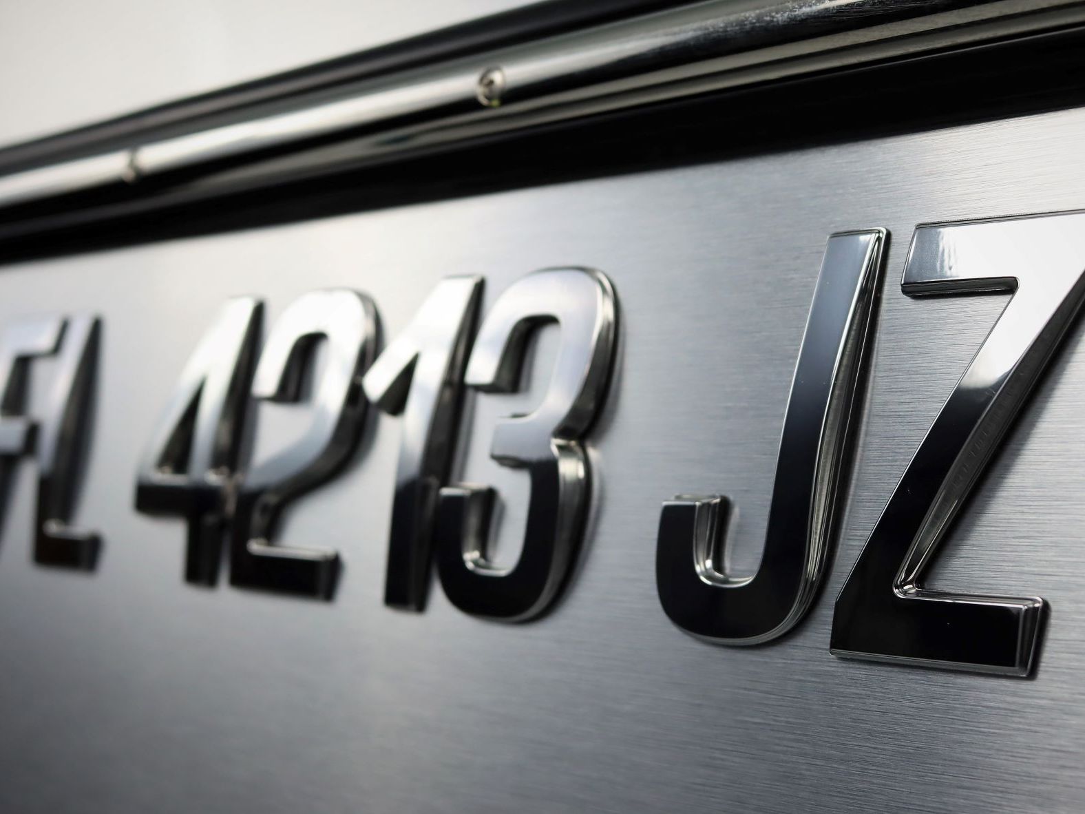 Pontoon Style Chrome Emblem Boat Registration Numbers Lettering – 3D ...