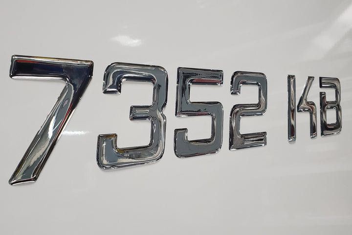boat registration lettering decals 3d