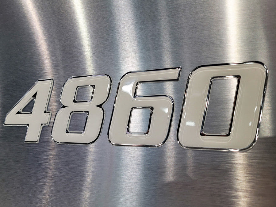 decals for boat registration number domed