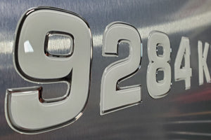 domed boat number stickers