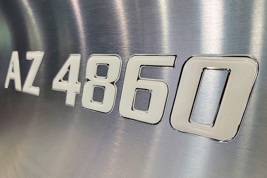 domed boat numbers and letters 3d